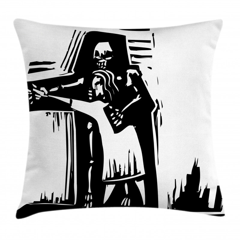 Dancing with Death Shadow Pillow Cover