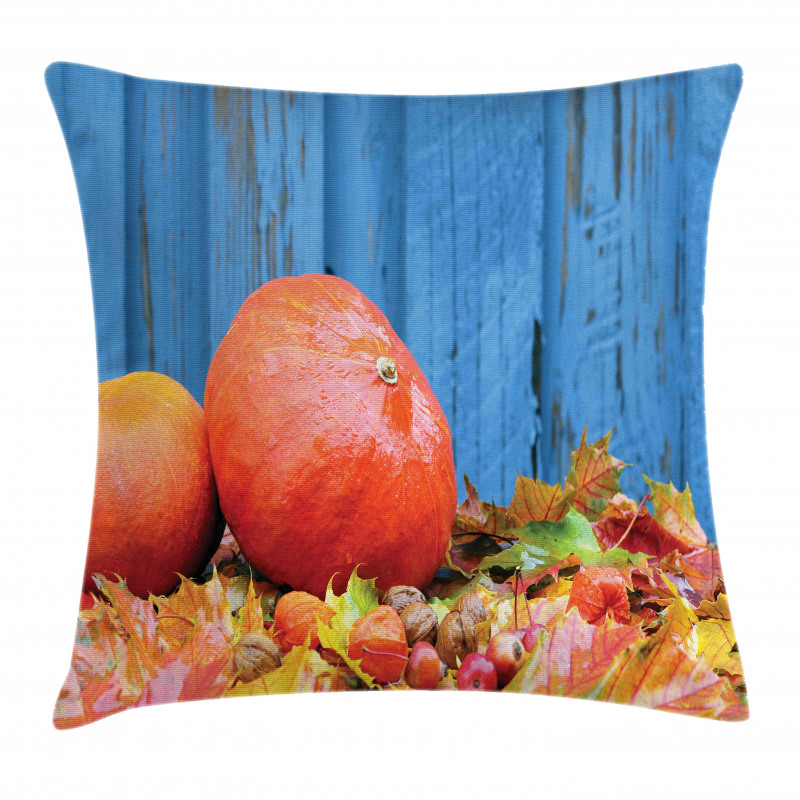 Fruit and Fall Leaf Pillow Cover