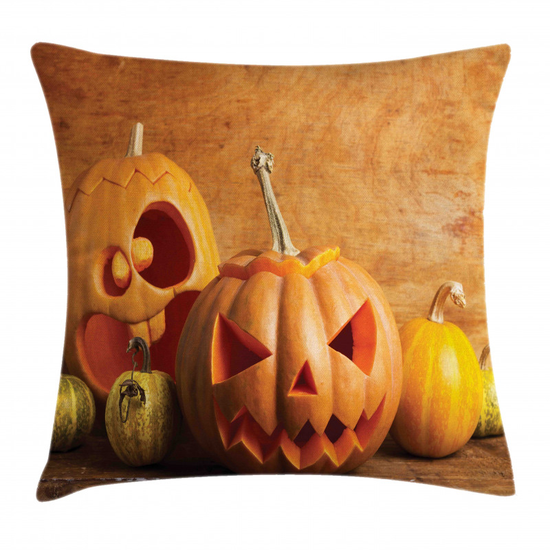 Jack O Lantern Carve Pillow Cover