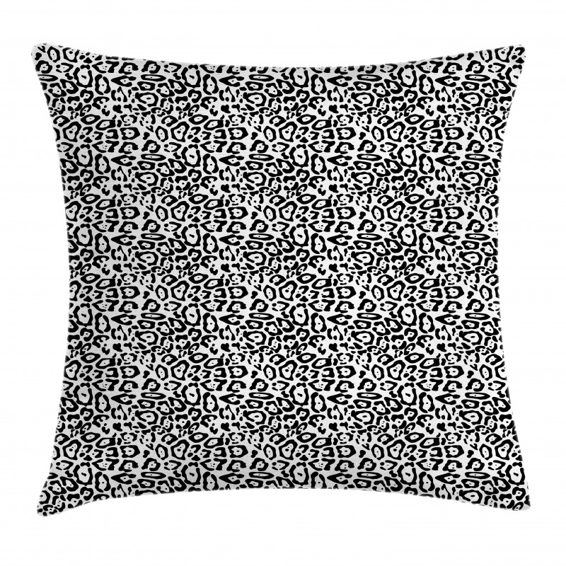 Monochrome Tiger Skin Pillow Cover