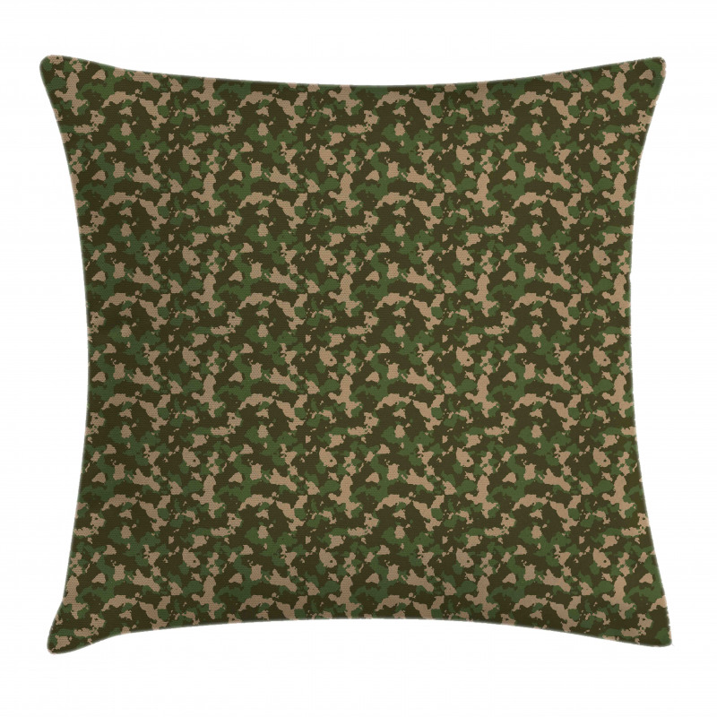 Jungle Marsh Camo Art Pillow Cover