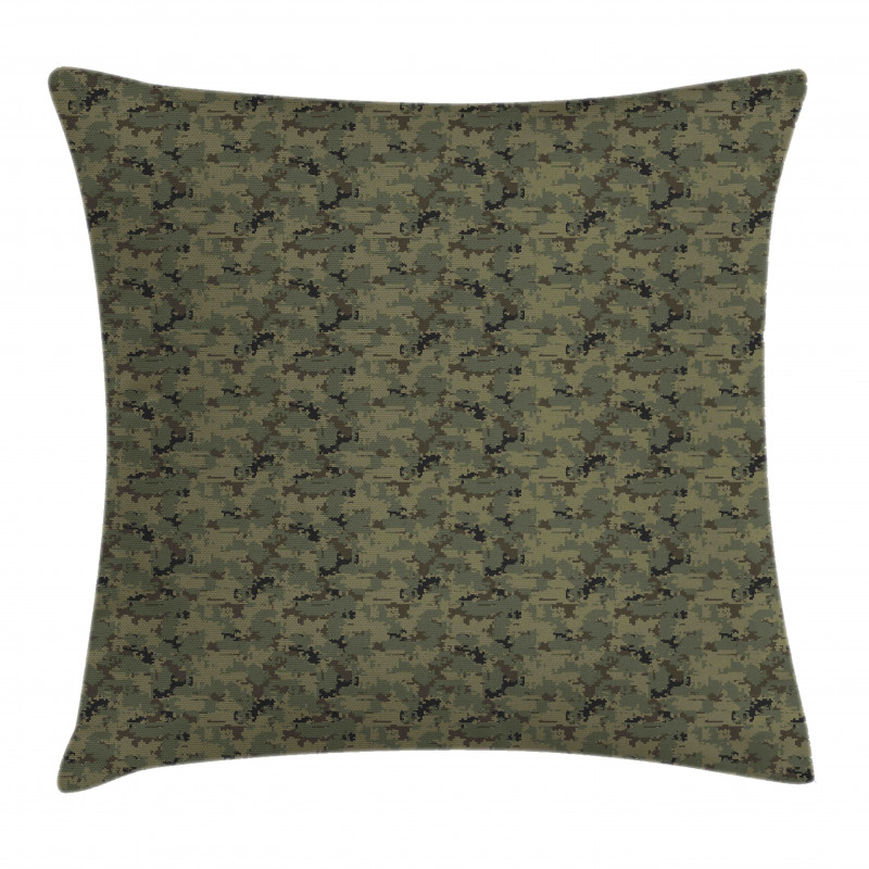 Digital Pixel Camo Pillow Cover