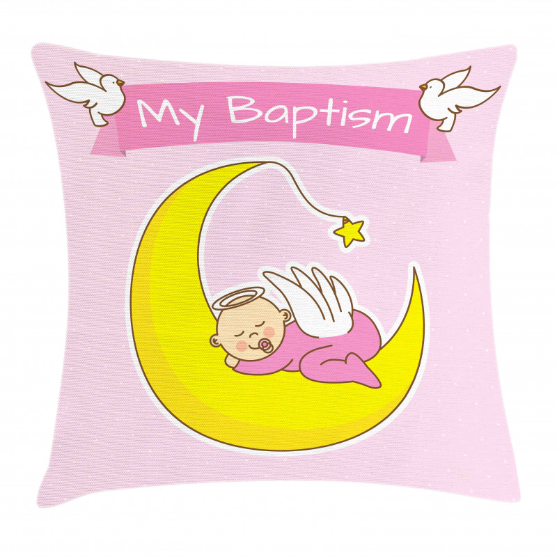 Moon Baby Girl Sleeping Pillow Cover