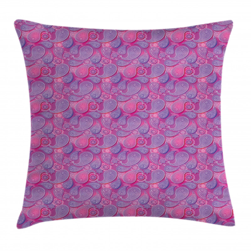 Oriental Damask Colors Pillow Cover