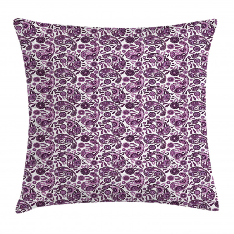 Floral Leafy Pillow Cover