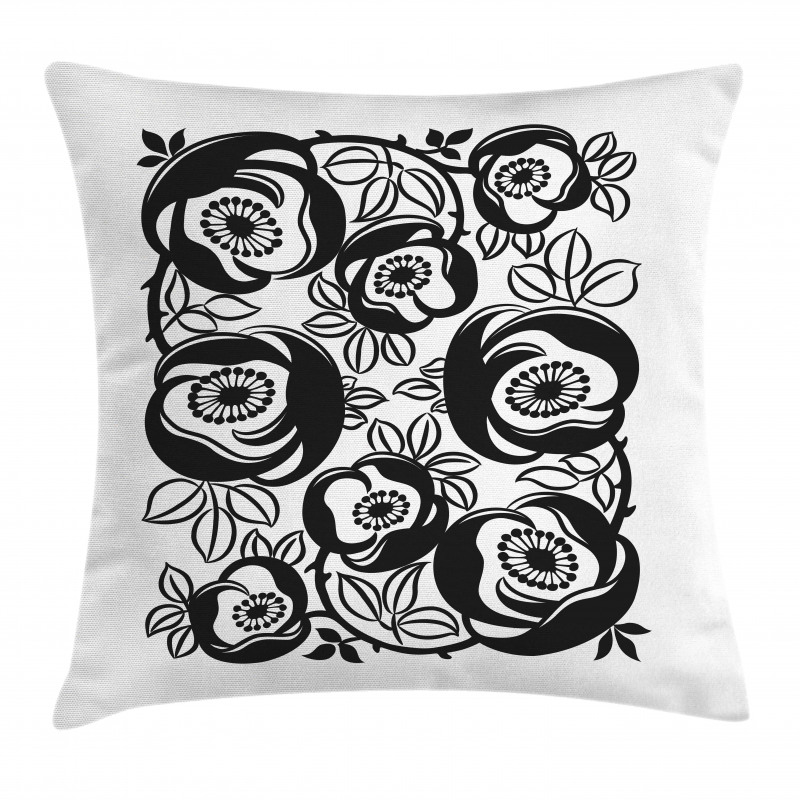 Flourish Motif Pillow Cover