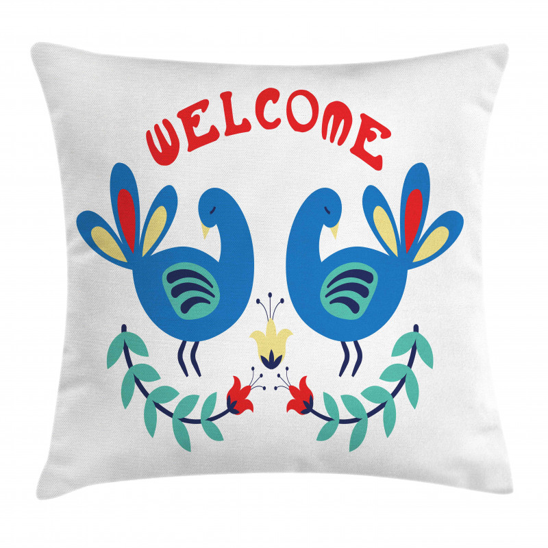 Ornamental Welcome Pillow Cover