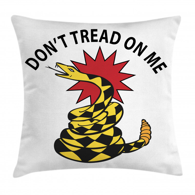 Rattlesnake Warn Pillow Cover