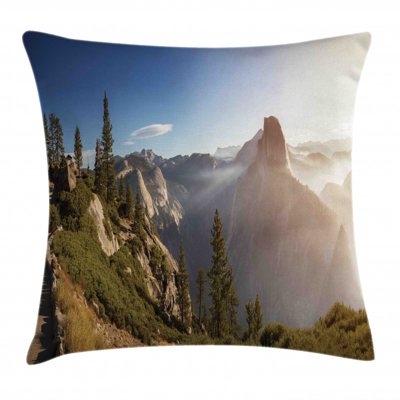 Yosemite Valley Panorama Pillow Cover