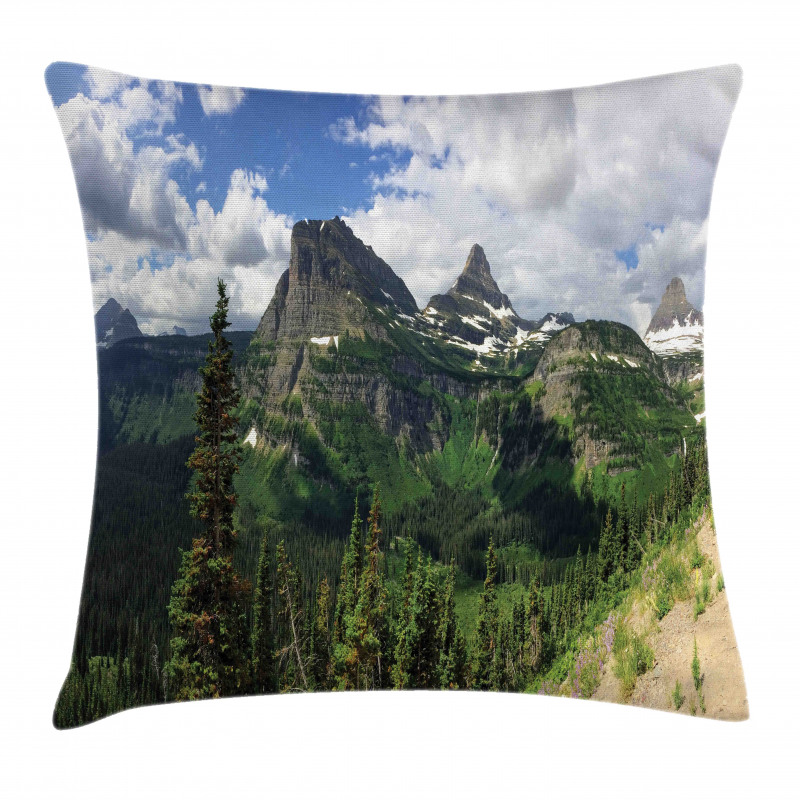 Panoramic Spring Landscape Pillow Cover