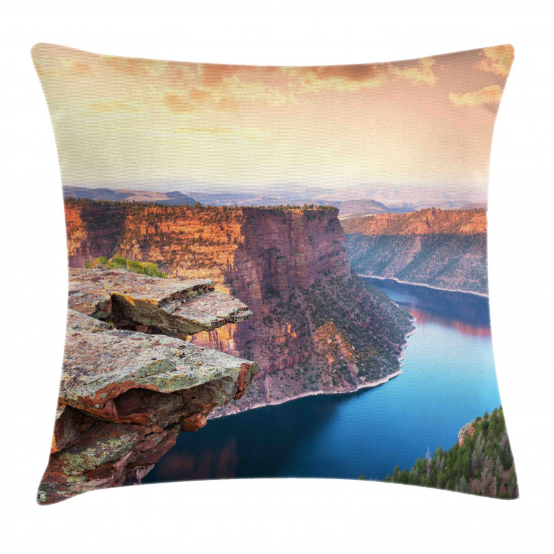 Flaming Gorge Area at Dusk Pillow Cover