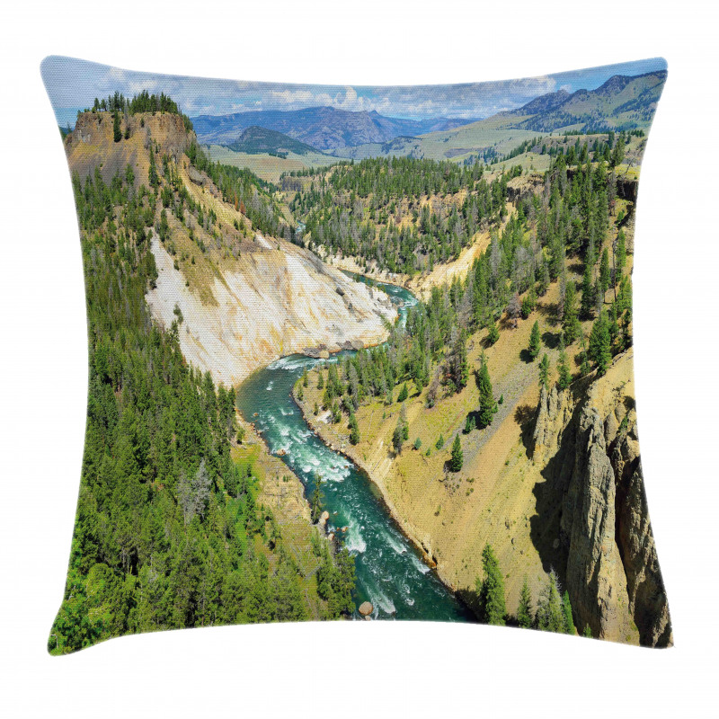 Yellowstone Calcite Springs Pillow Cover