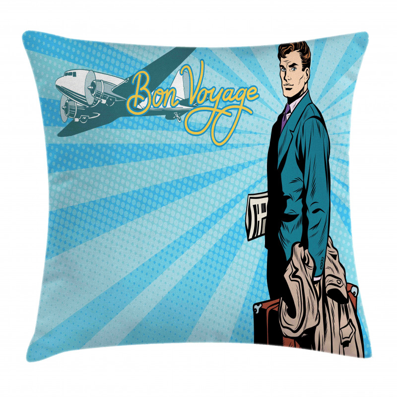 Retro Handsome Passenger Pillow Cover