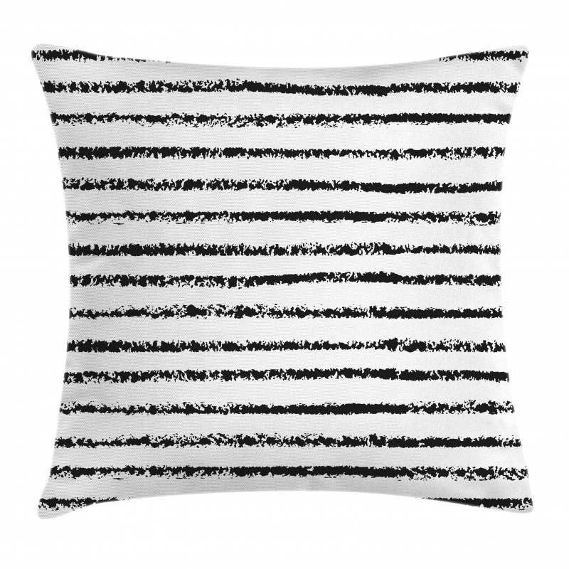 Grungy Brushstroke Lines Pillow Cover