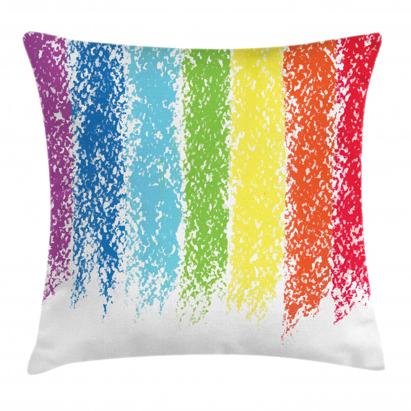 Cheerful Pastel Painting Pillow Cover