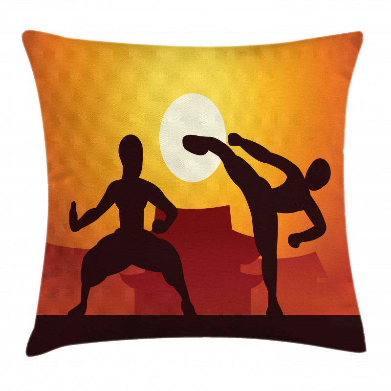 Chinese Boxing Sports Human Pillow Cover