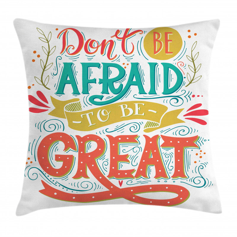 Be Words Art Pillow Cover