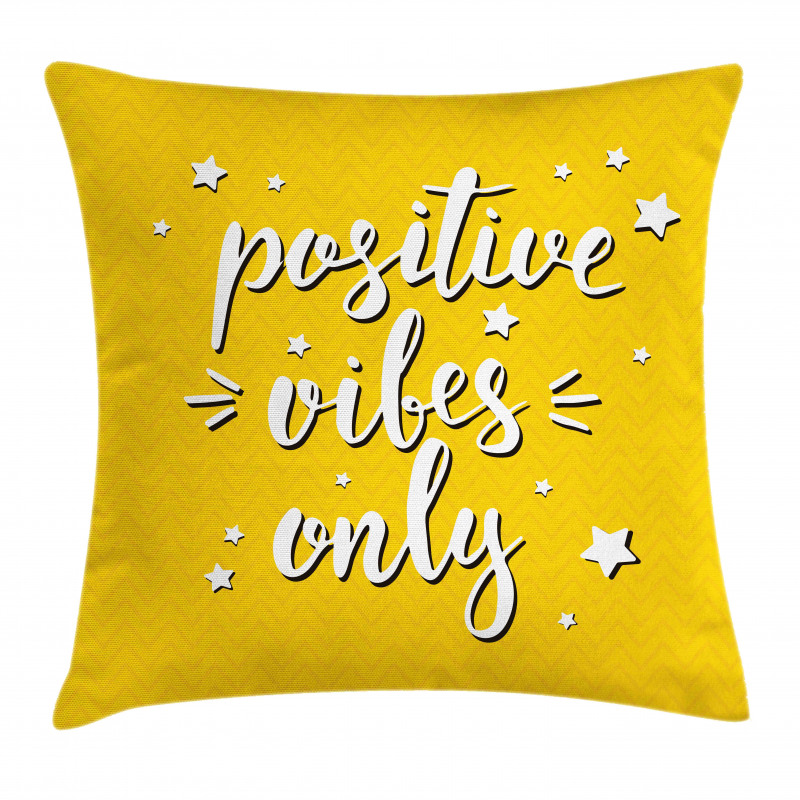 Words Stars Pillow Cover