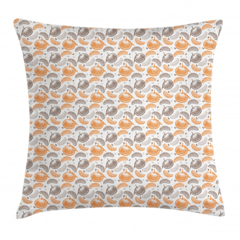 Whole Segments and Seeds Pillow Cover