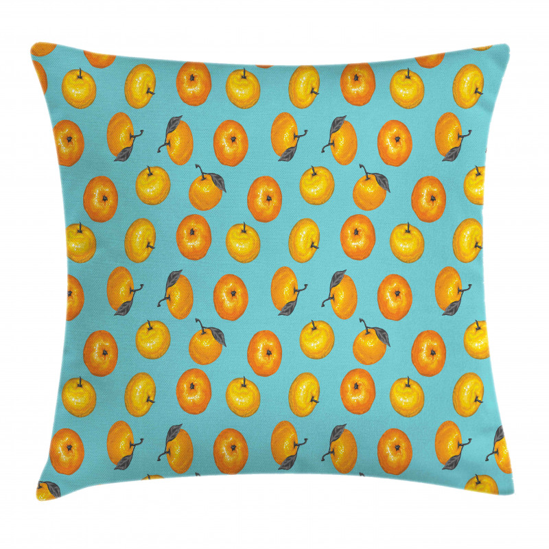 Drawn Mandarins Pillow Cover