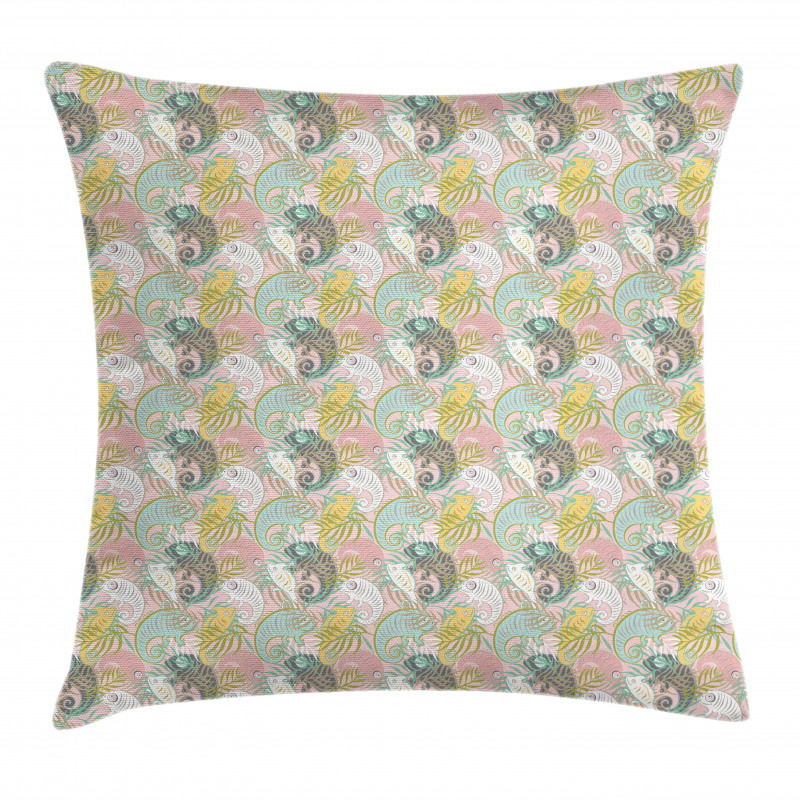 Abstract Chameleons Pillow Cover