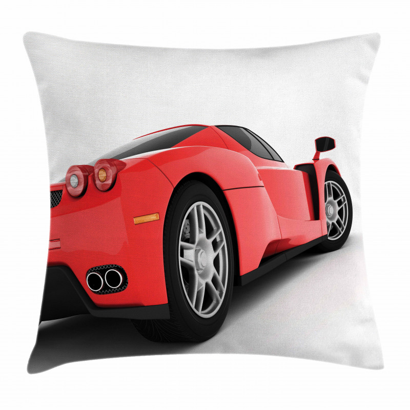Red Super Sports Car Pillow Cover