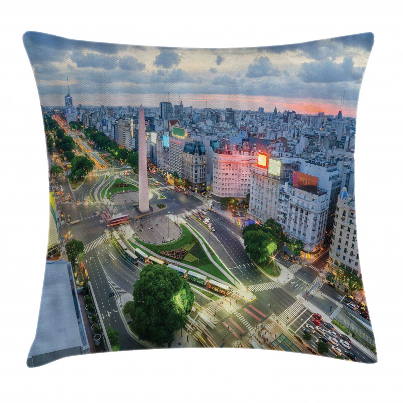 Buenos Aires Urban View Pillow Cover