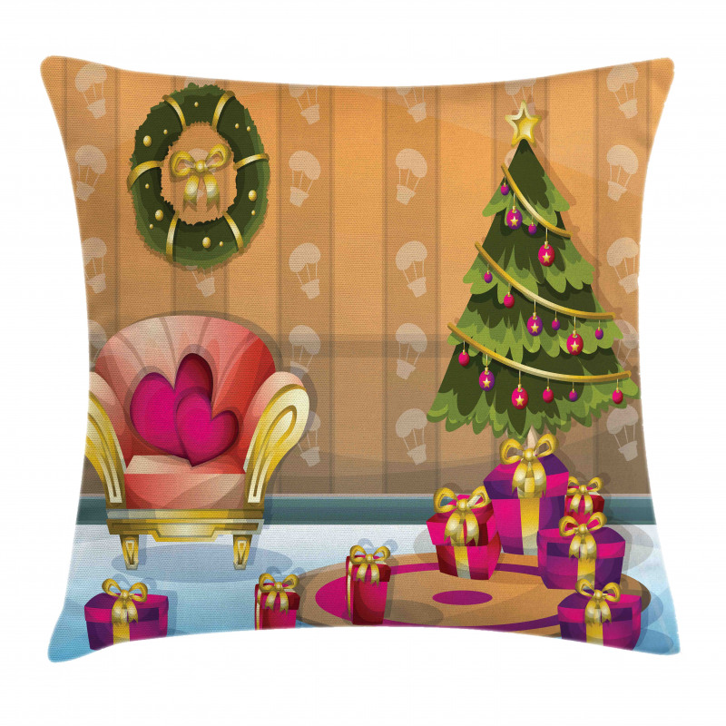 Noel Room Cartoon Pillow Cover