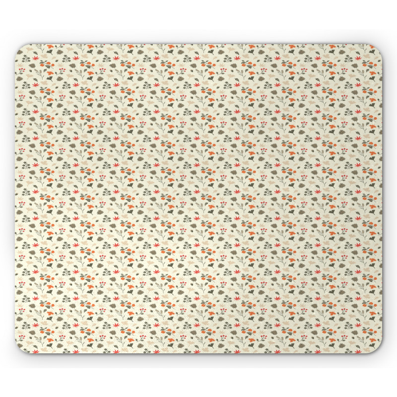 Seasonal Floral Art Mouse Pad