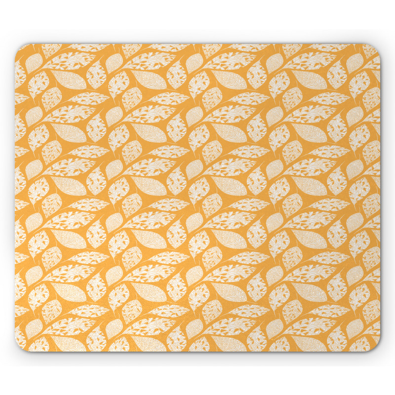 Simple Calm Leafs Art Mouse Pad