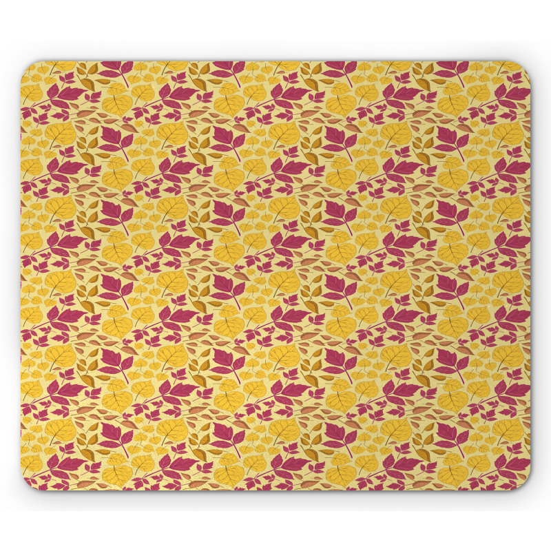 Season Color Leaves Mouse Pad