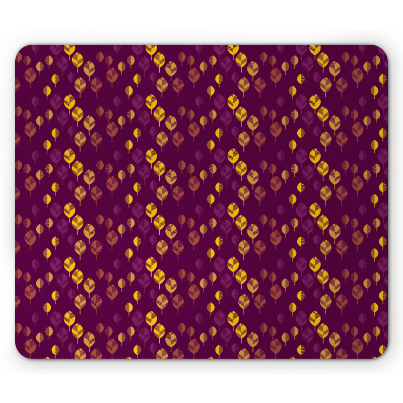 Cozy Abstract Leaves Mouse Pad