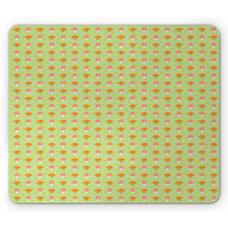 Vibrant Mushroom Doodle Mouse Pad