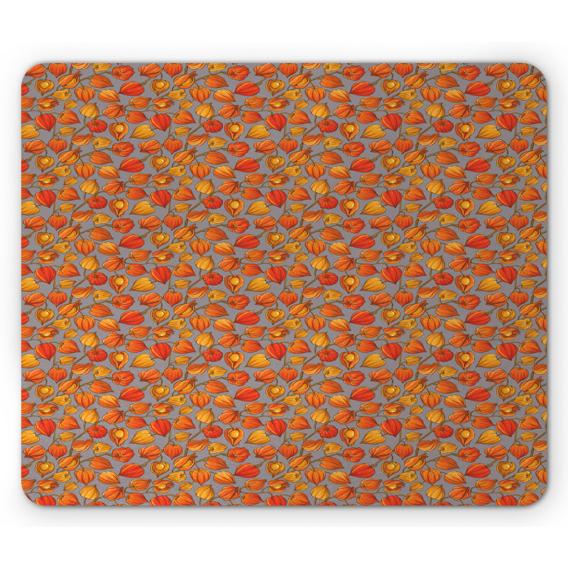 Golden Berry Pattern Mouse Pad