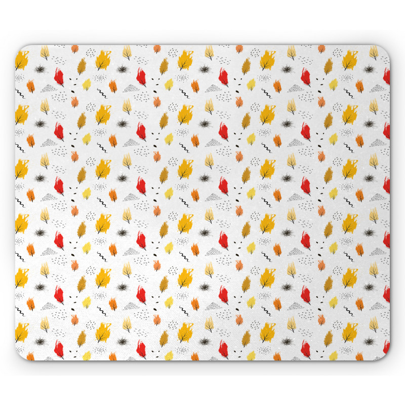 Colorful Trees Pattern Mouse Pad