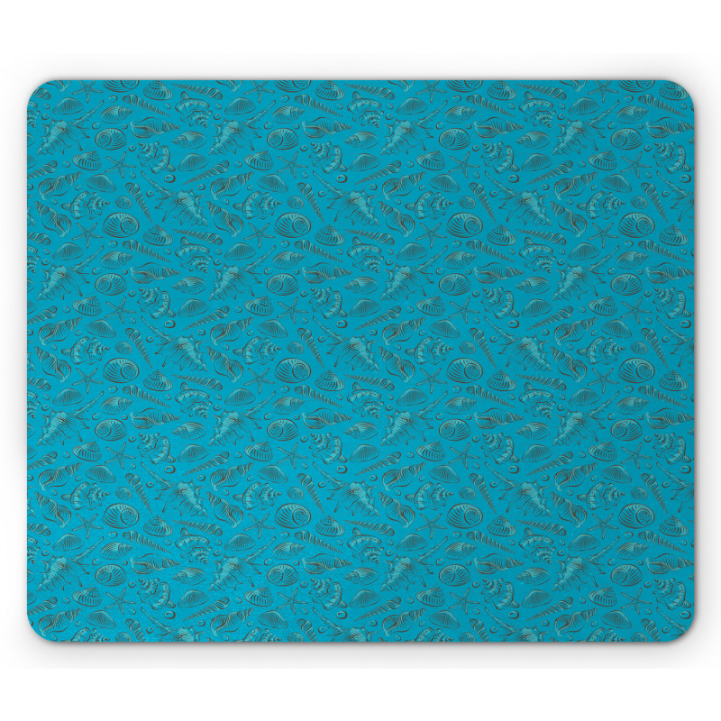 Cool Tones Underwater Art Mouse Pad