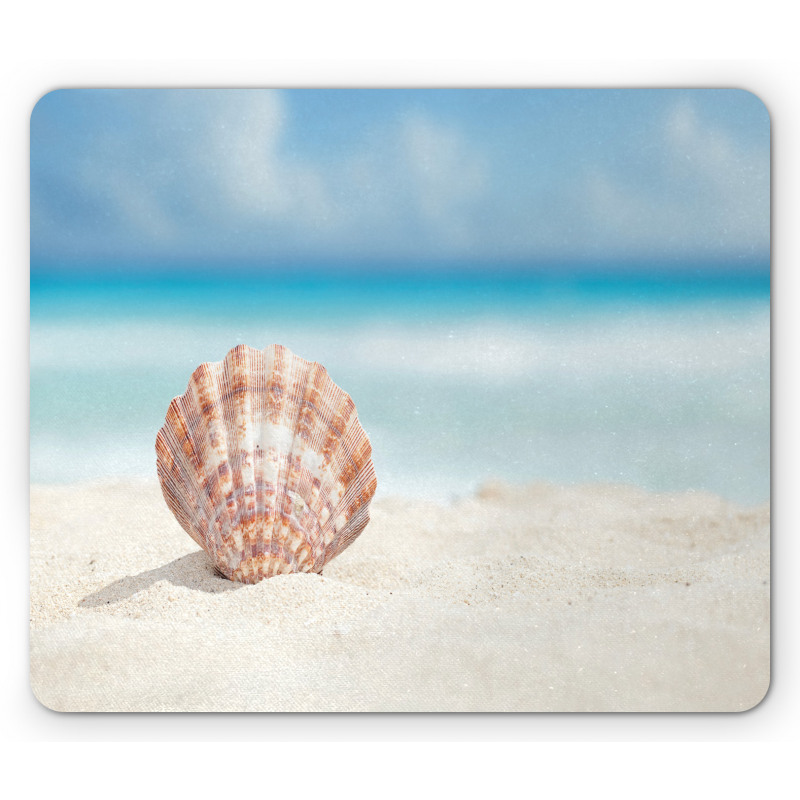 Sandy Exotic Beach Shell Mouse Pad