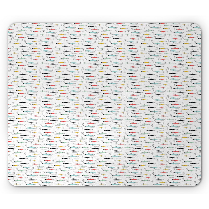 Underwater Sea Animals Art Mouse Pad