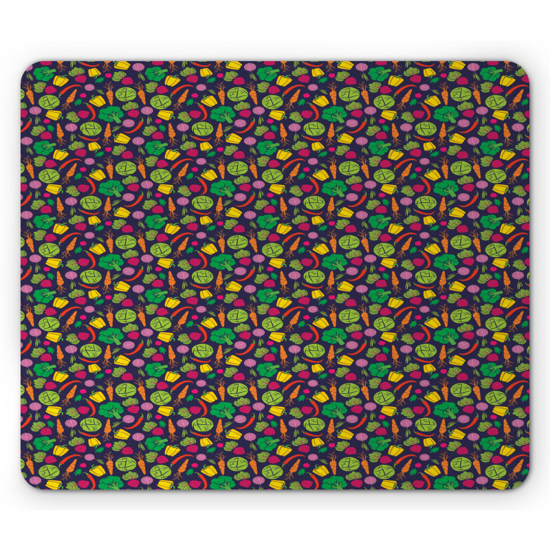 Cartoon Organic Food Mouse Pad