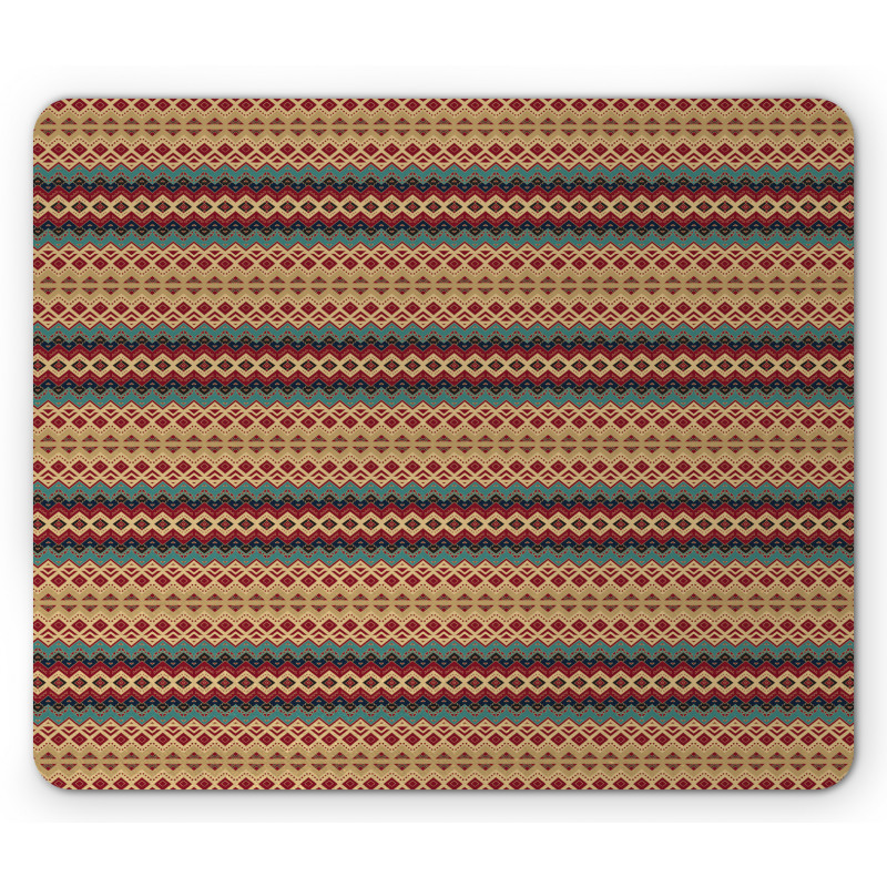 Aztec Line Pattern Mouse Pad