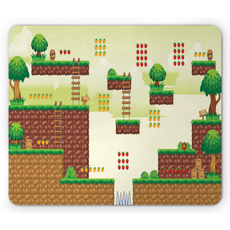 Vintage Video Game Platform Mouse Pad