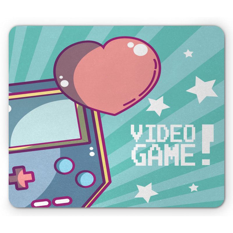 Retro Gameboy Fans Heart Mouse Pad