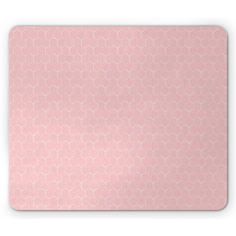 Hexagon Shapes Mouse Pad