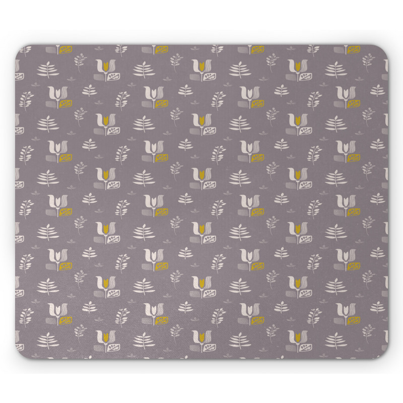 Vintage Botanical Pattern Mouse Pad