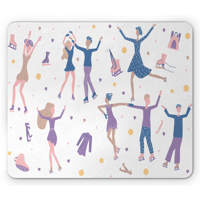 People Winter Performing Mouse Pad