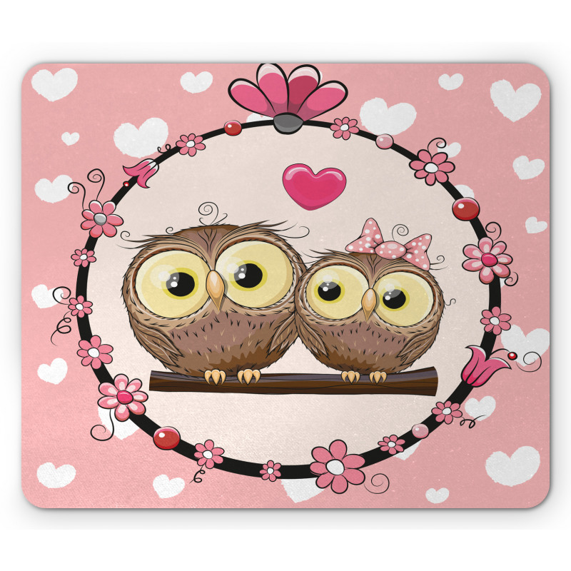Couple on Branch Mouse Pad