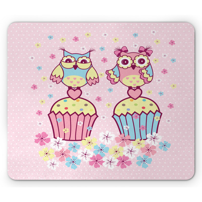 Couples Cupcakes Romantic Mouse Pad