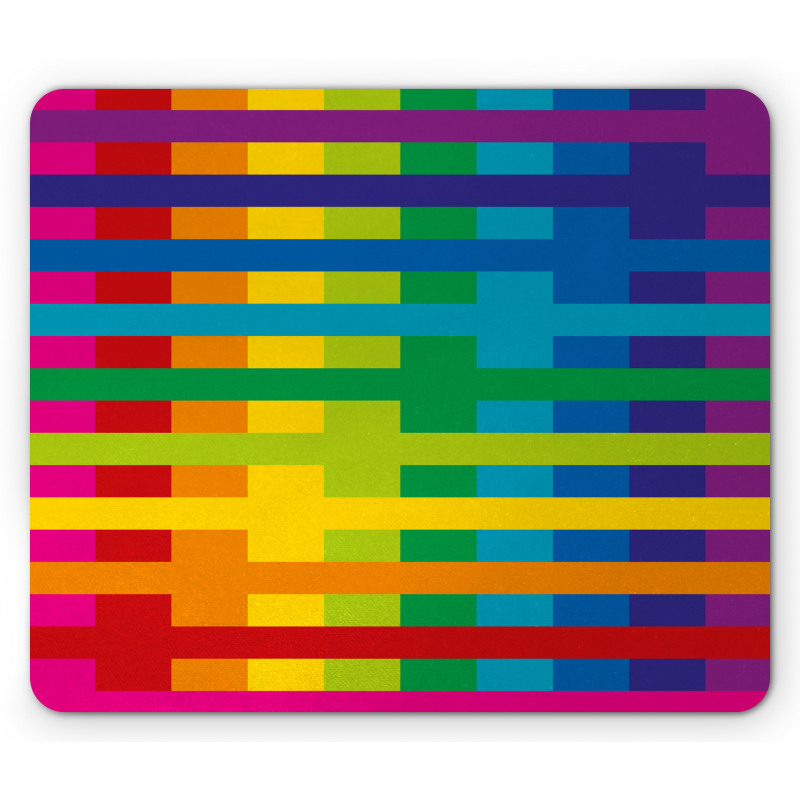 Vibrant Tones Multicolored Mouse Pad