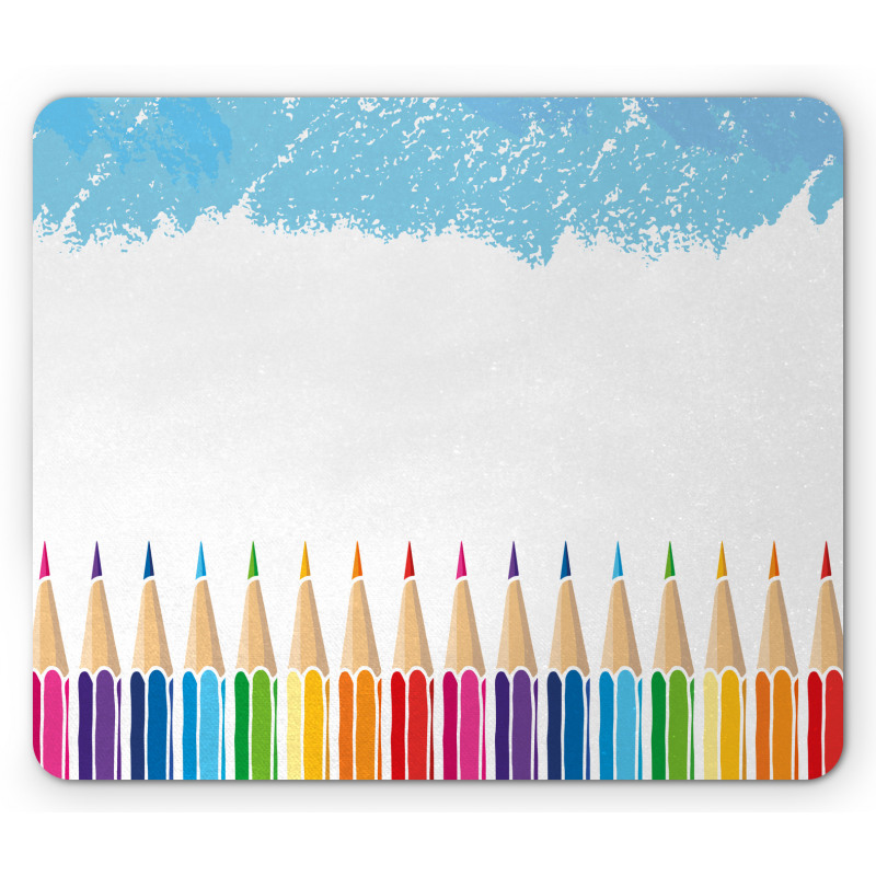 Multicolor Gradient Pencils Mouse Pad