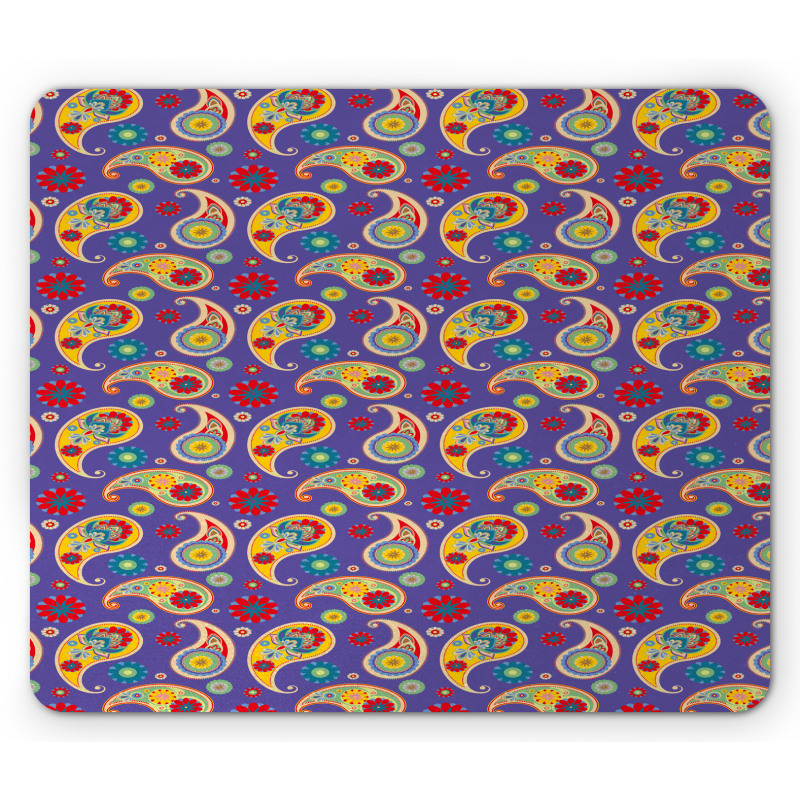 Floral Buta Eastern Motif Mouse Pad